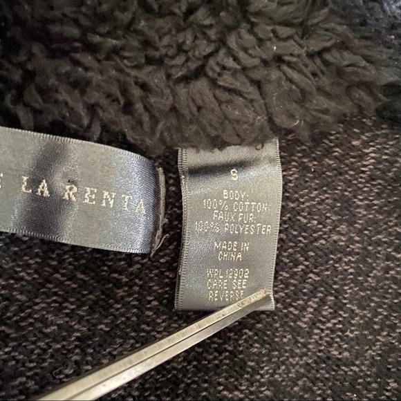 Oscar de la Renta Gray button down cardigan size S - Picture 5 of 11